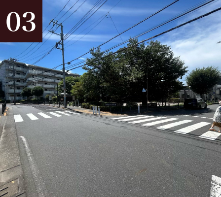 03 むくのき公園／東側・北側道路