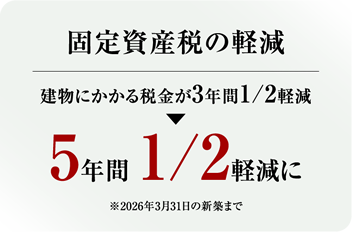 登録免許税の軽減
